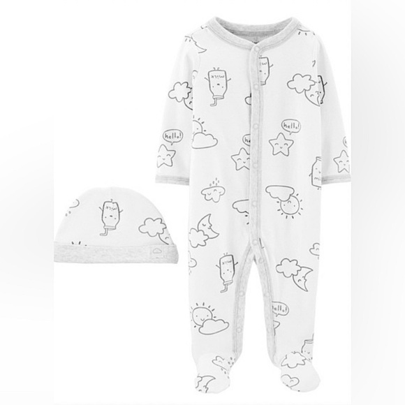 NWT Bundle of 2 Carter’s Footies / Sleepers, Size 6M - Picture 3 of 6